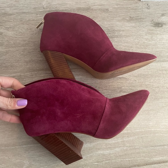 Vince Camuto Shoes | Vince Camuto Steevera Booties | Color: Red | Size: 8.5 | Style_Closet77's Closet